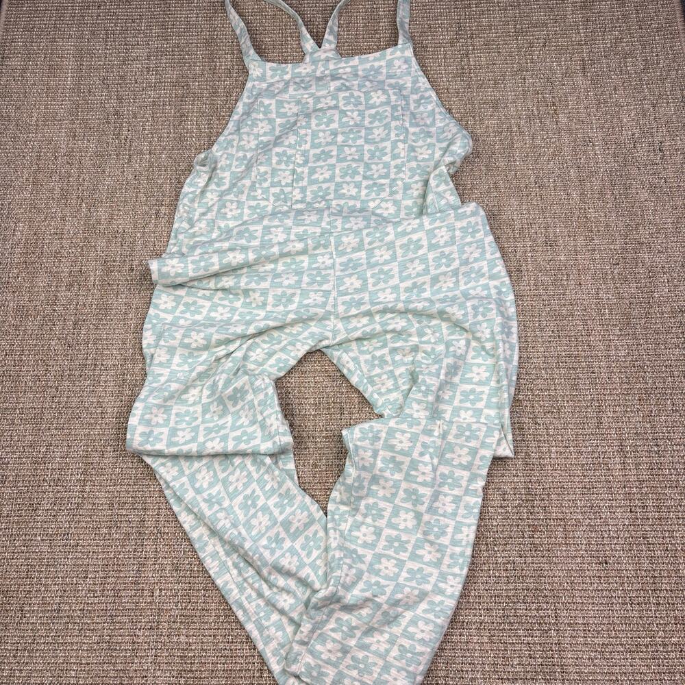 🌼 Known Supply Daisy Checker Overalls | Size S | Mint Green